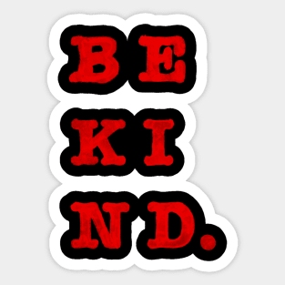 Be kind Sticker